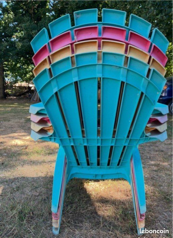 Fauteuil transat salon de jardin neuf avec étiquette couleur et quantité au choix (image 3)