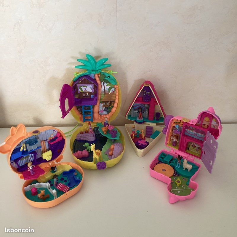 Lot de mini univers polly pocket ananas pinata corgi gâteau (image 1)