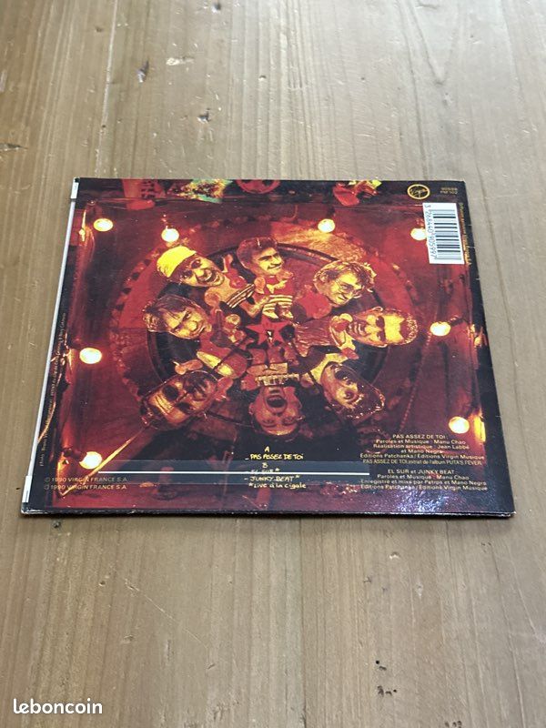 Disque vinyle, 45 Tours Mano Negra. Pas assez de toi (image 2)