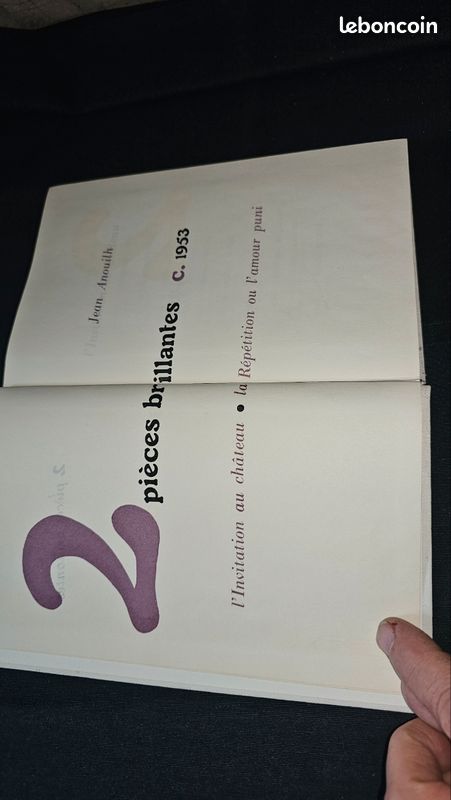Livre Ancien - Jean Anouilh - Pièces Brillantes (1953) - Club Français du Livre - Édition Numérotée (image 5)