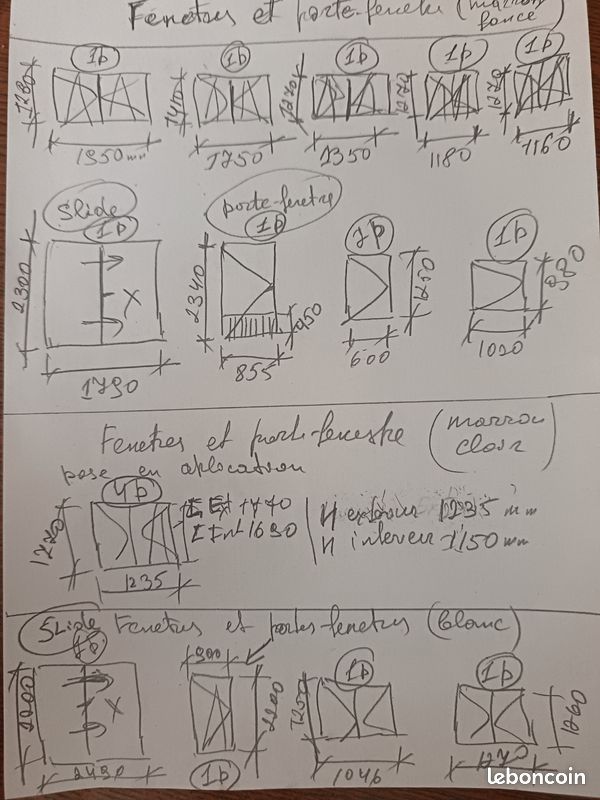 Lot de fenêtres et portes fenêtres (image 3)