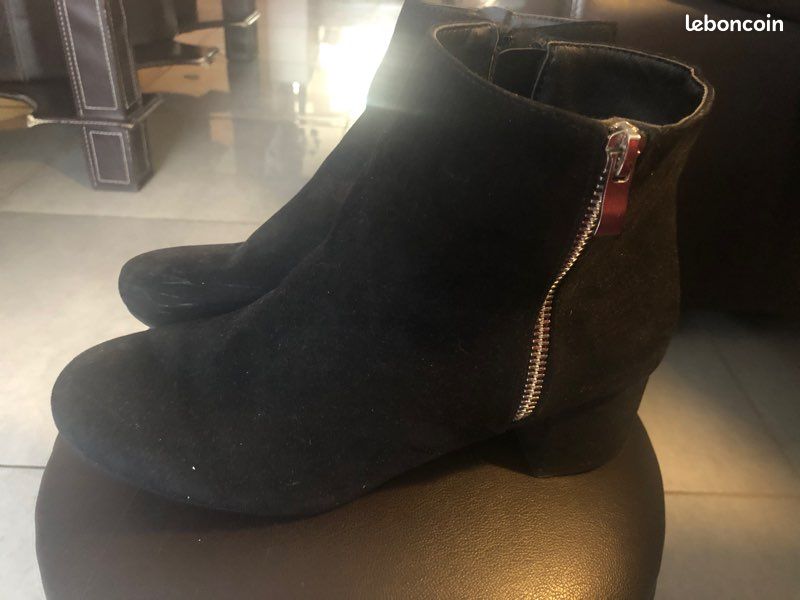Bottine noire femme (image 1)