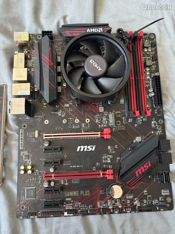 Kit HS / Pour pièces – Ryzen 5 2600 + MSI B450 Gaming Plus + Ventirad 5