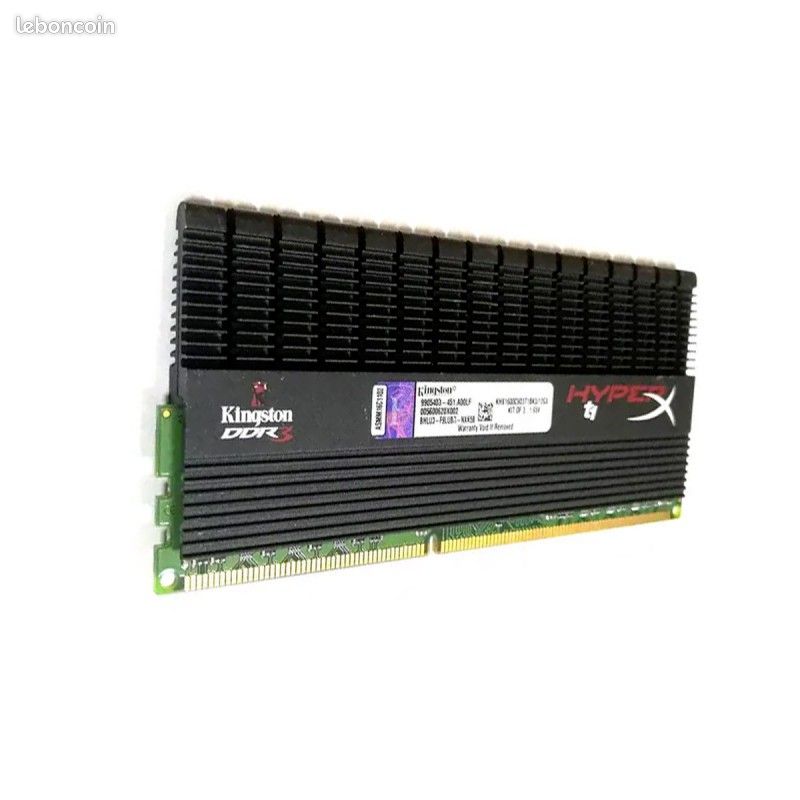 4Go RAM DDR3 Kingston HyperX KHX1600C9D3T1BK3/12GX PC3-12800