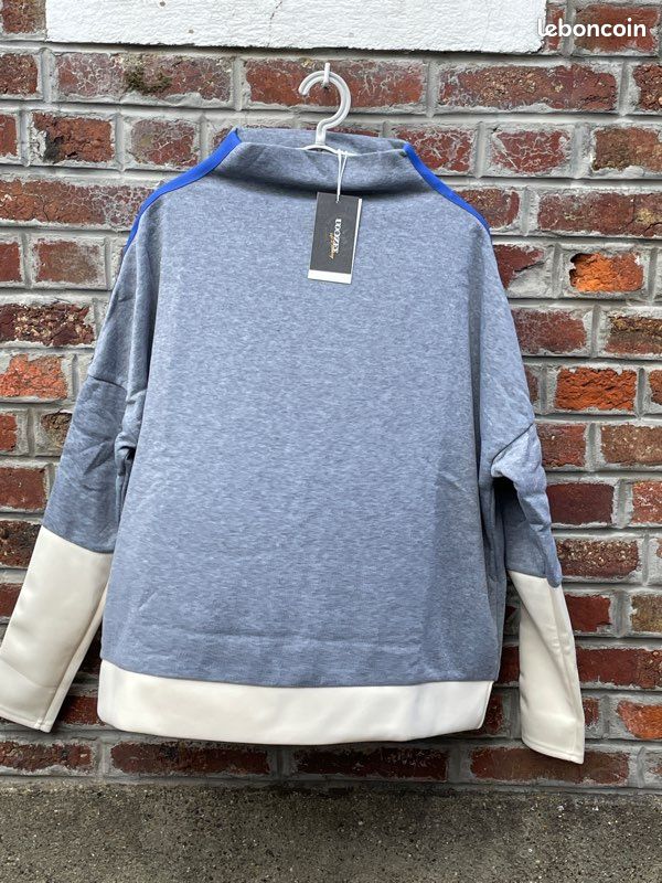 Pull Oversize Sans Capuche Sweat à Col Sans Capuche Femme Oversize
