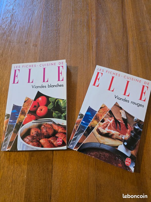 Livre Les fiches cuisine de Elle : Viandes rouges et Viandes blanches (image 1)