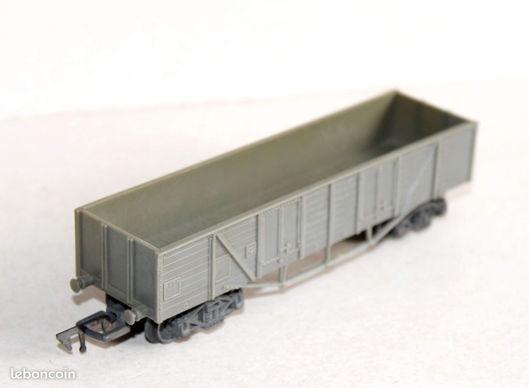 Wagon Tombereau JEP Ho 6670 SNCF Marron – Métal – France – Bon état Avec Boîte