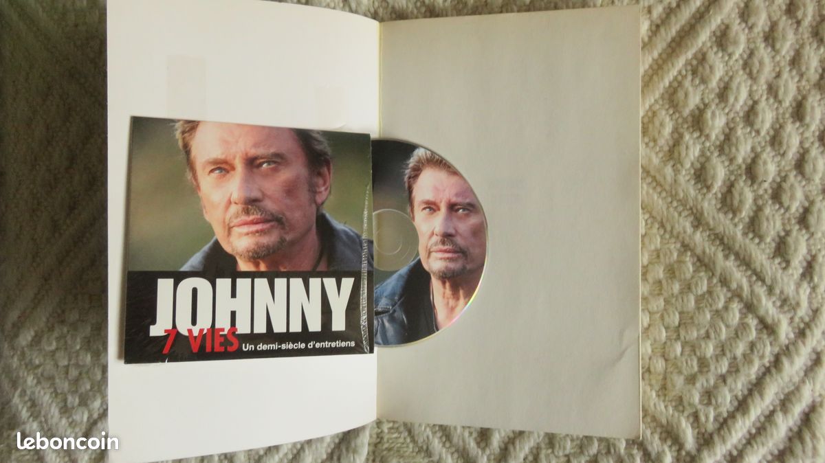 Johnny HALLYDAY : livre + cd . Jonnny 7 vies (image 3)