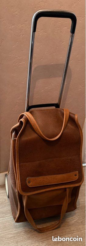 Chariot de course caddie en cuir (image 1)