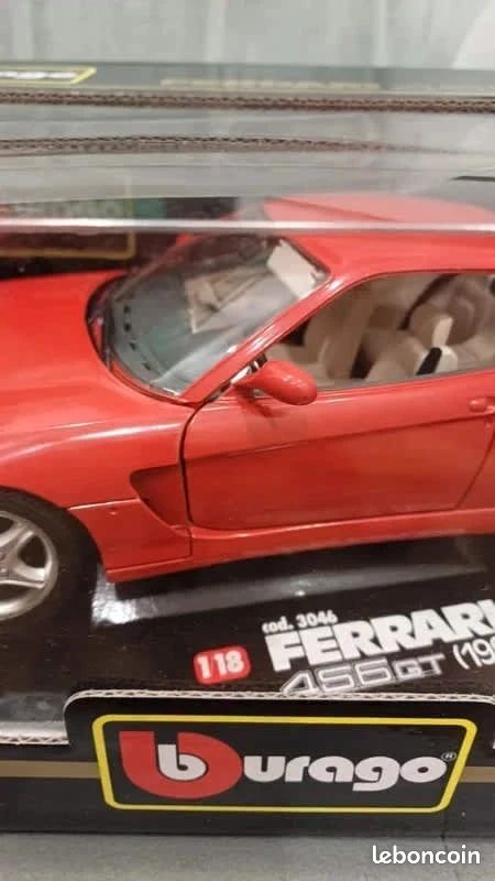 Ferrari 456 GT 1992 Bleue - 1/18 Bburago (Miniature Occasion)