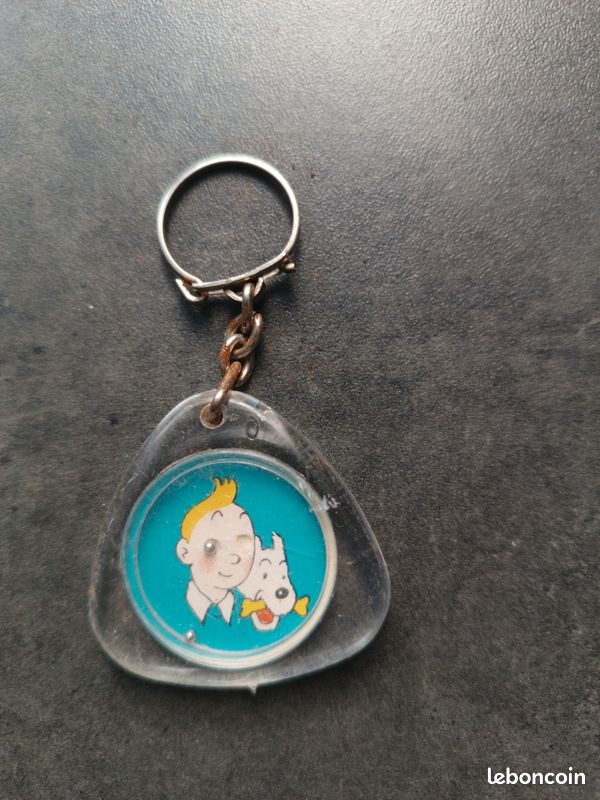 Porte-clés Dupond (Tintin) - Dimensions 8.5 X 4.5 X 1.5 Cm - Multicolore, Cristal Et Plastique