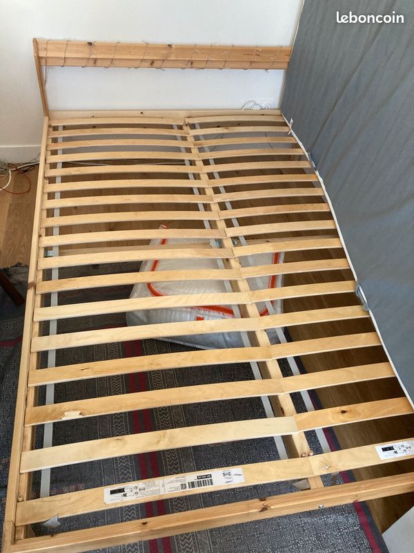 Lit ikea NEIDEN 140x200 avec ou sans matelas AFJALL (image 1)