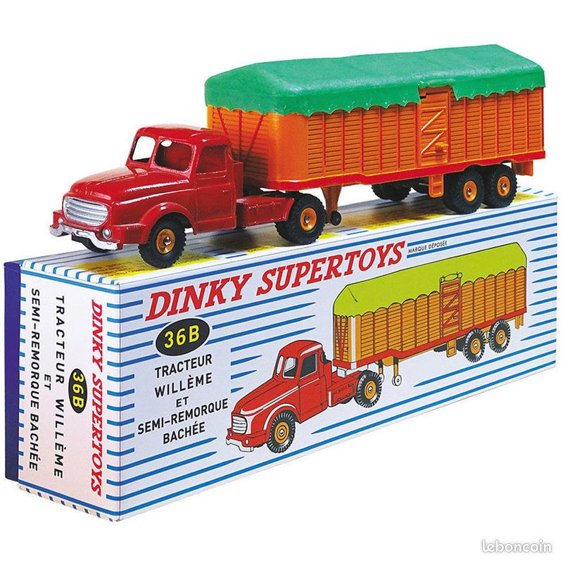 DINKY TOYS supertoys - tracteur WILLEME avec semi-remorque Fardier 36A