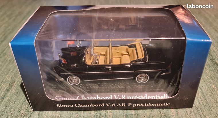 Norev 1/43 – Simca Chambord Présidentielle – De Gaulle – Occasion – Très Bon état Avec Boîte
