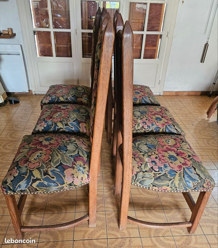 6 chaises chêne (image 1)