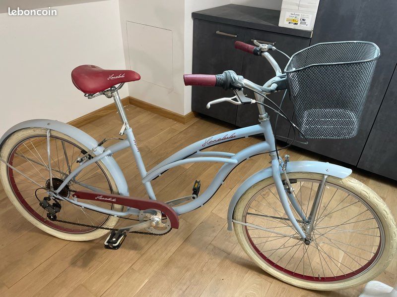 Pink Beach Bike Velo Femme Beach Cruiser Lemonade Coast Beach