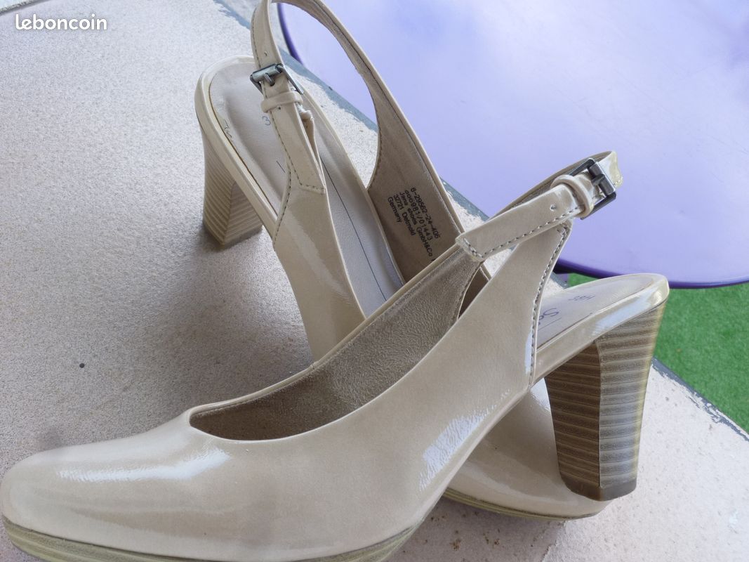 Chaussure femme écru (image 1)