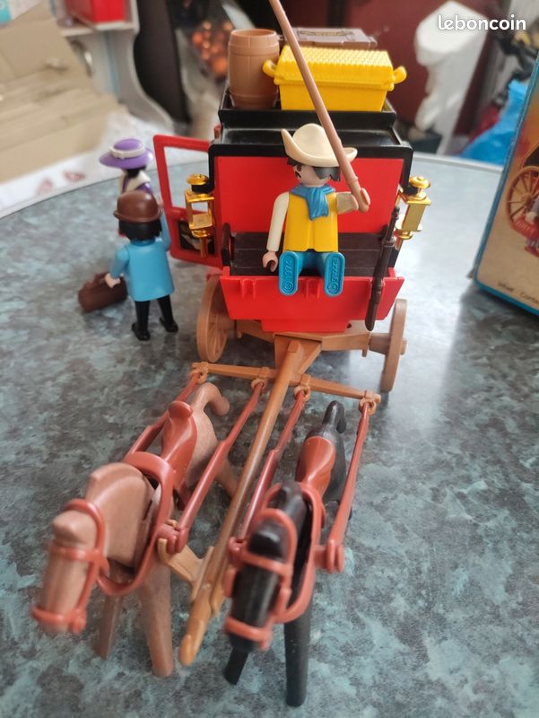 Diligence Playmobil 3245 complète avec boite - western - vintage