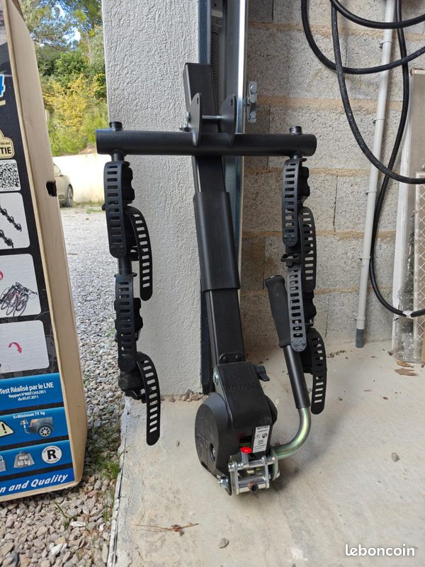 Porte vélo Mottez attelage suspendu vélos rabattable