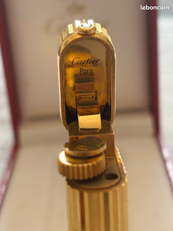 Briquet Cartier must plaqué or avec rubis (image 6)