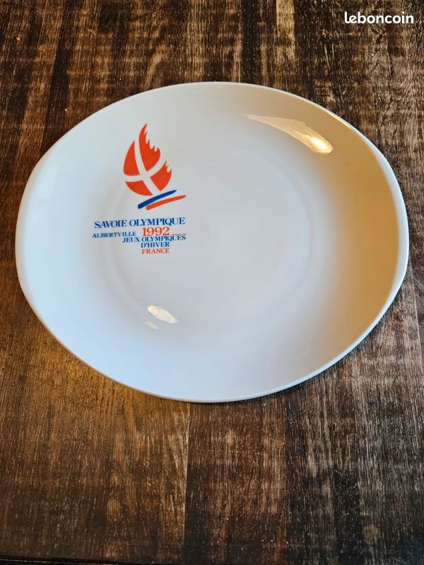 Assiette Collector Jeux Olympiques 1992 – Site Olympique – Fabriquée En France