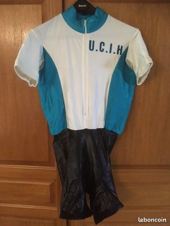 Maillot Cycliste Vintage Fakta Decca - Rare, Taille XL Homme, Multicolore