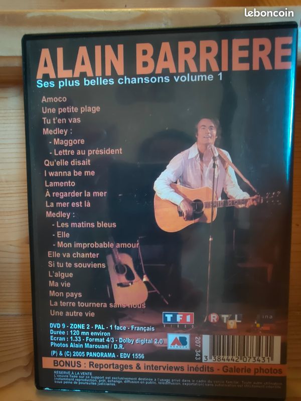 DVD Alain Barrière (image 2)
