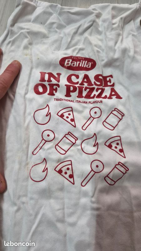 Tablier Barilla « In Case of Pizza » — Coton — Collector pizza (image 2)