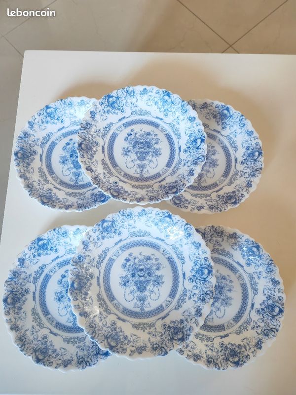 6 assiettes Arcopal Honorine (image 2)