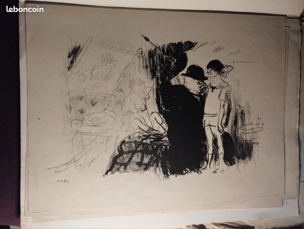 Lithographie originale Vertes Maisons (closes) (image 9)