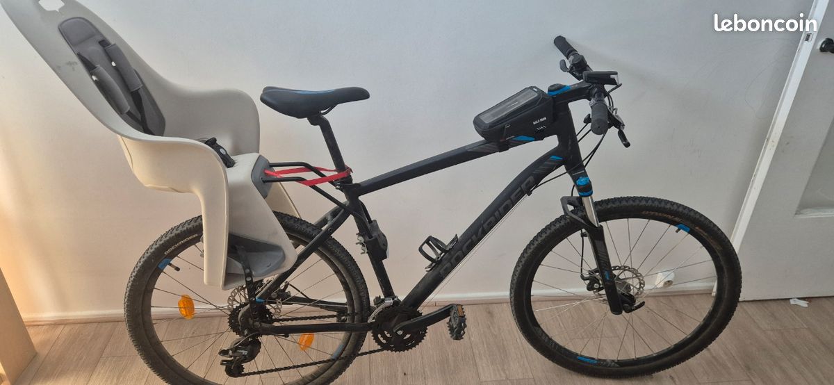 VTT Rockrider 520 avec Siège Bébé + Sacoche de cadre (image 2)
