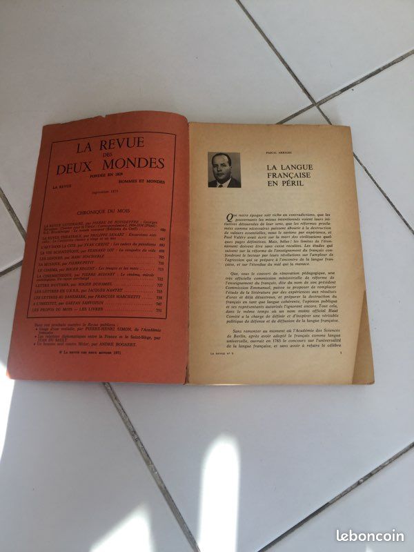La Revue des deux Mondes Septembre 1971 (image 3)