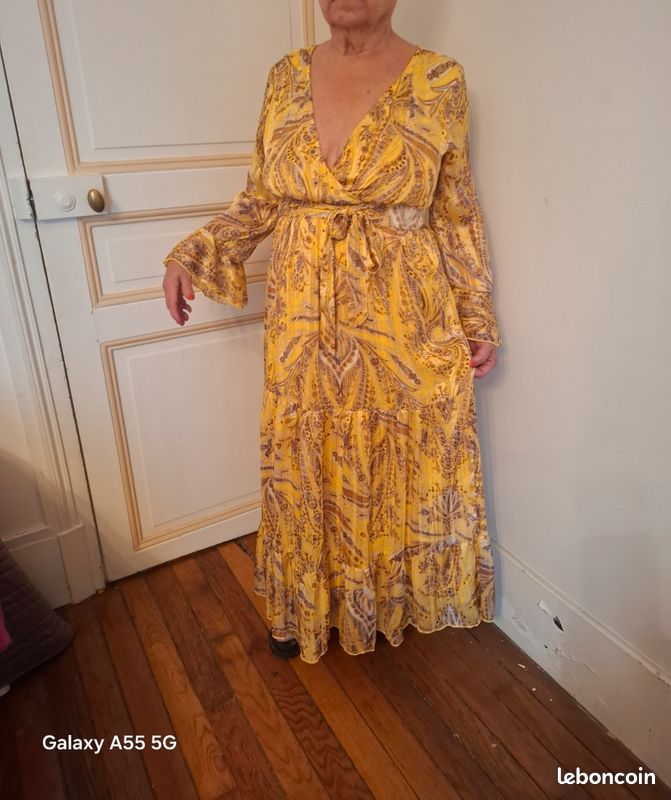 Robe longue imprimée Nina Kaufmann. Taille S mais taille 42 (image 19)