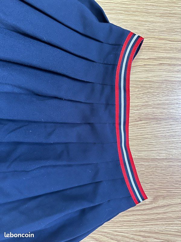 Jolie Jupe Vichy Bleue Cyrillus - Taille 16 Ans, Motif Carreaux, Neuf Avec étiquettes