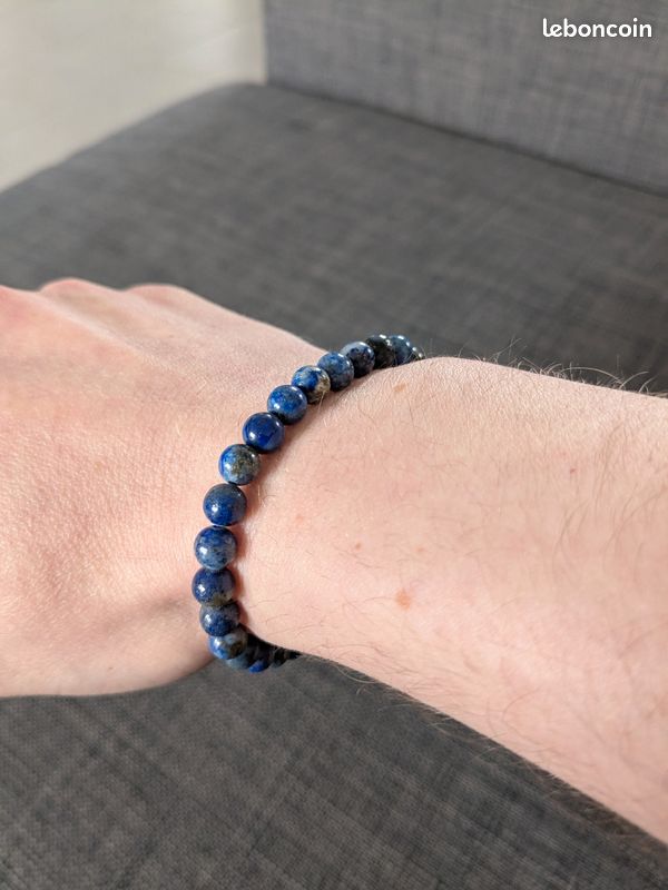 Bracelet de lithothérapie Lapis Lazulis 6mm (image 3)