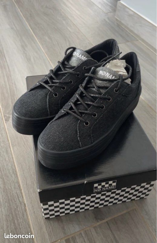 Sneakers Basket Noire No Name Baskets Et Sneakers Femme No Name
