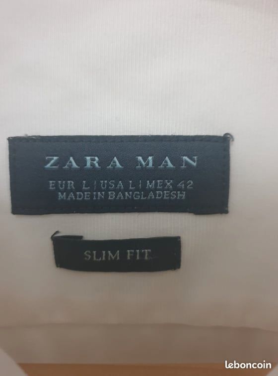 Chemise zara men slim taille L (image 2)