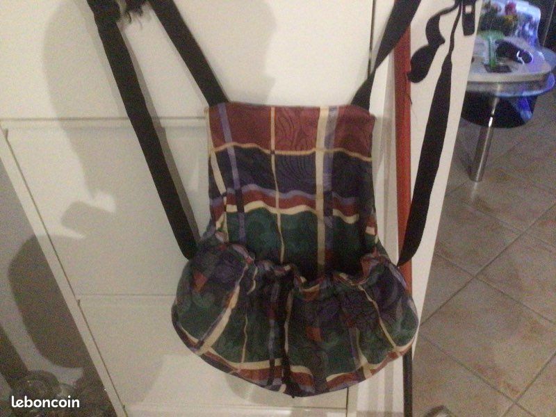 Sac bandoulière en tissus pour chiens ou chats (image 1)