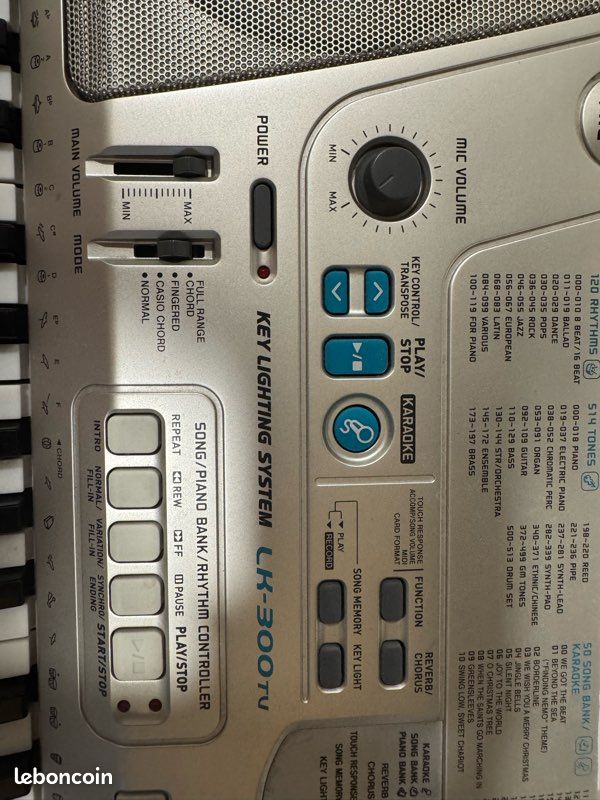 Electronic Keyboard Casio Lk300 Piano Casio LK-300 TV Instruments