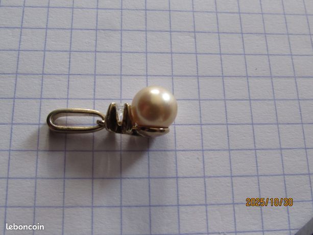 Pendentif En Vermeil Argent 925/1000 - Ornement 5 Cm, Environ 10 Grammes - Occasion Bon état