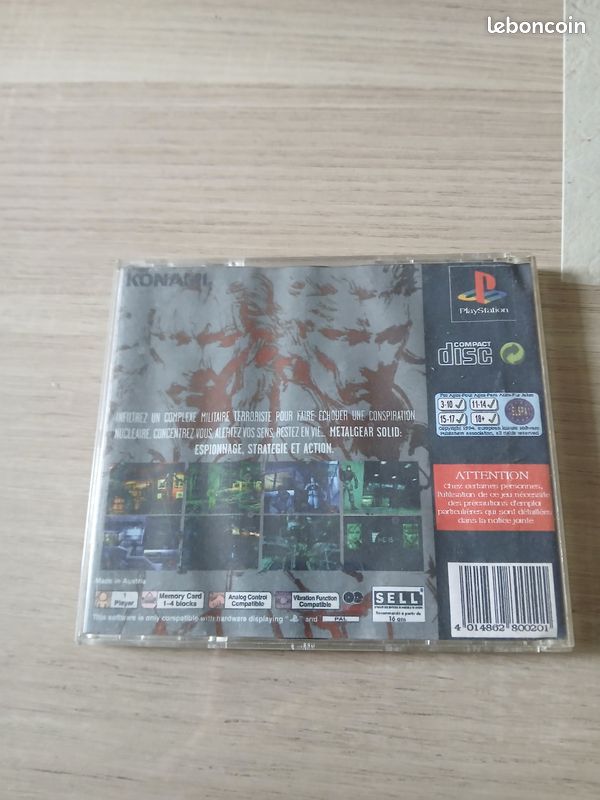 Metal Gear Solid ( Playstation 1 - PS One - PSX ) (image 4)