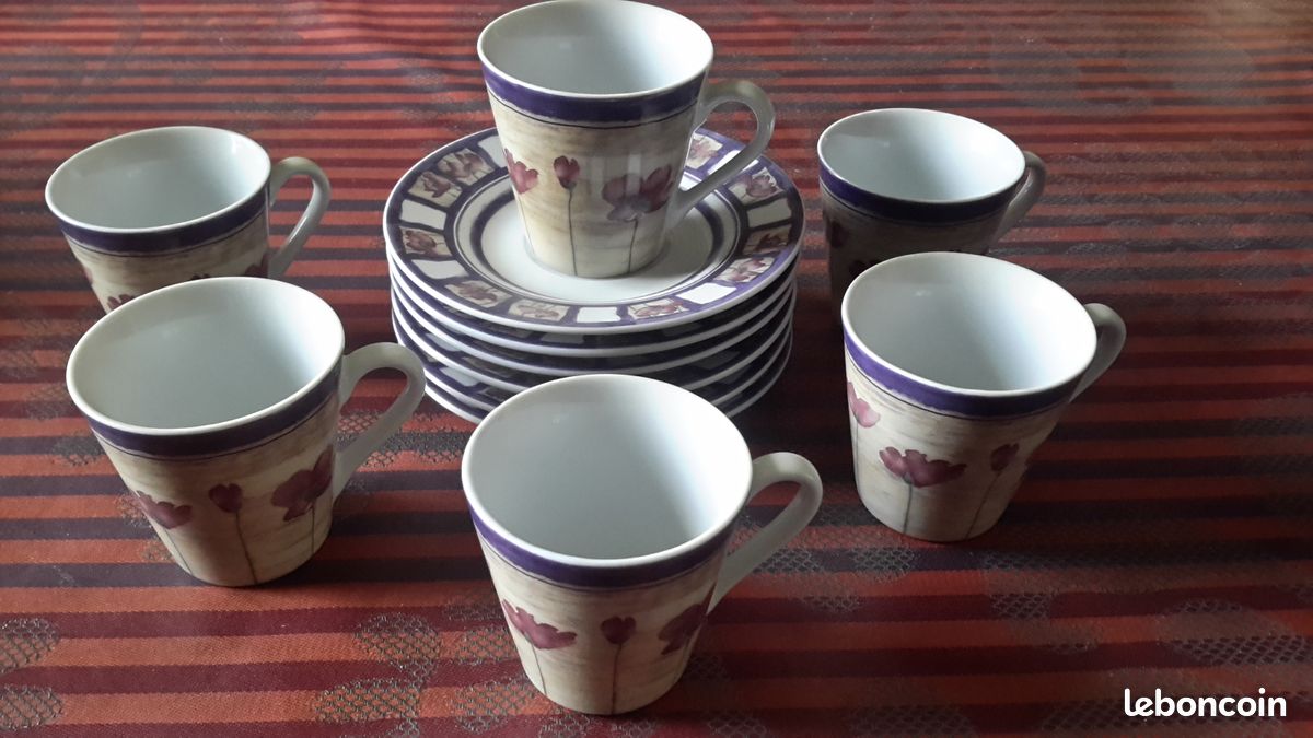Lot de 6 jolies tasses à café (image 1)