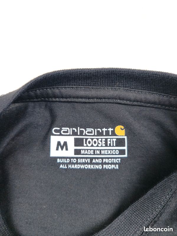 T-shirt Carhartt noir taille M neuf (image 3)