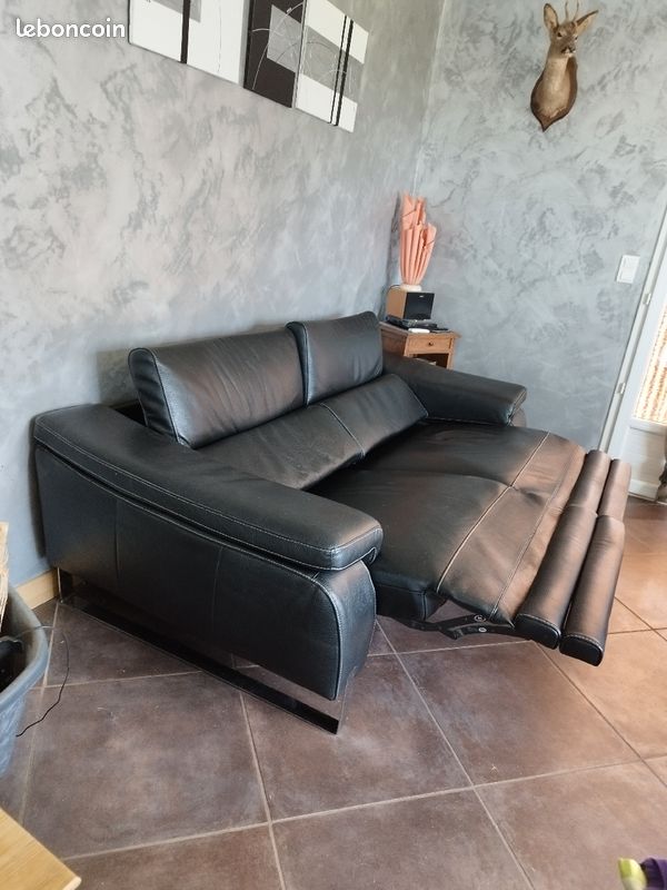 Vend canapé cuir (image 3)