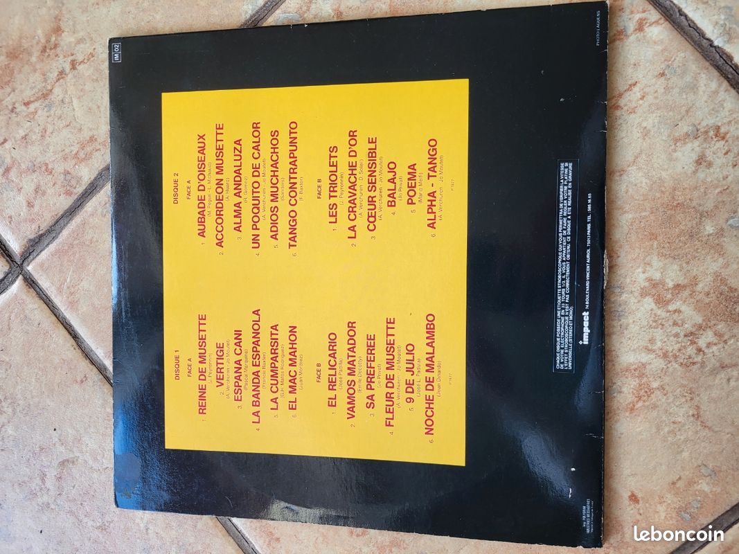 Double Album Vinyle André Verchuren – Musette & Succès (image 3)