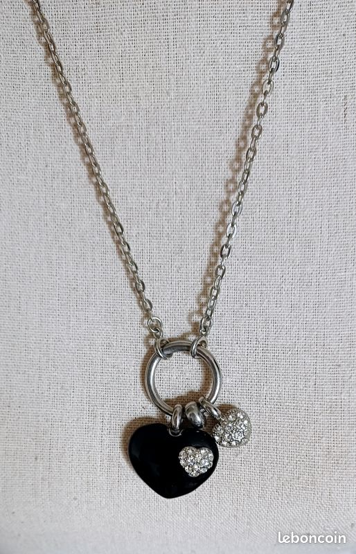Collier coeur réversible (image 3)