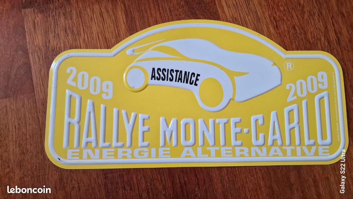 Plaque Officielle Métal Rallye Monte Carlo 2011 – 40 X 20 Cm