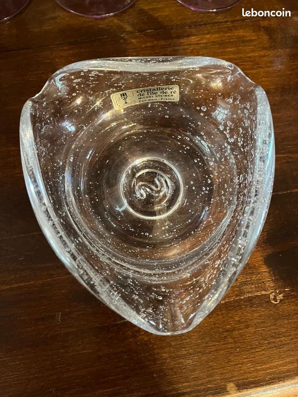 Vase en cristal artisanal – Michel Steiner (Île de Ré) (image 3)