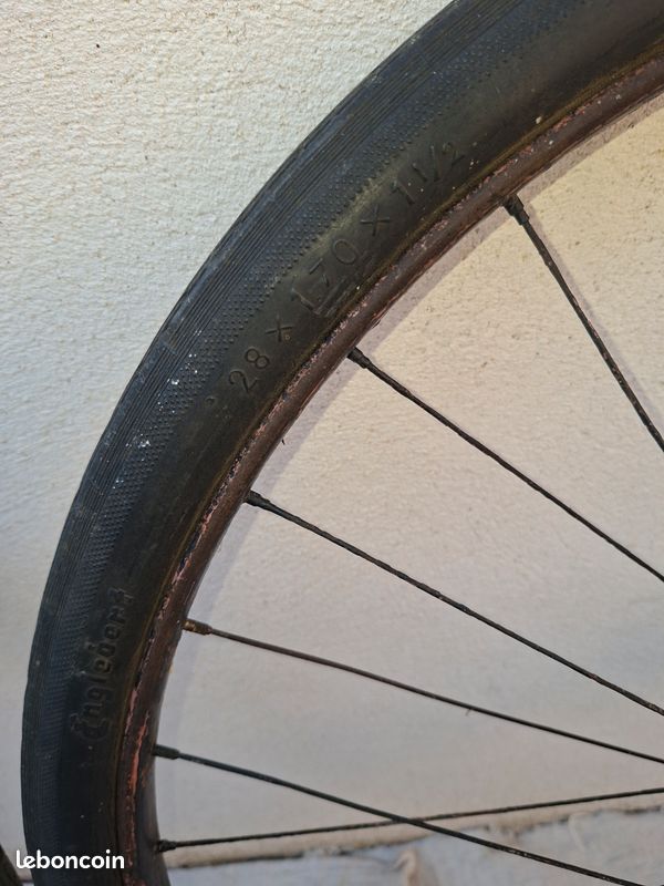 Ancien pédalier dent sauté pédale vélo course 1890 Old Bike Skip Tooth