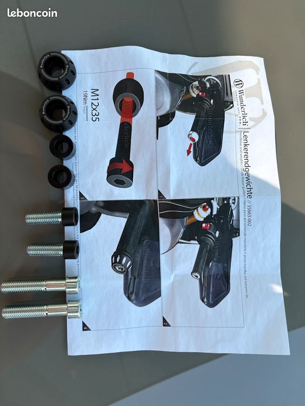 Embouts de poignées WUNDERLICH neufs pour BMW Nine T (image 1)